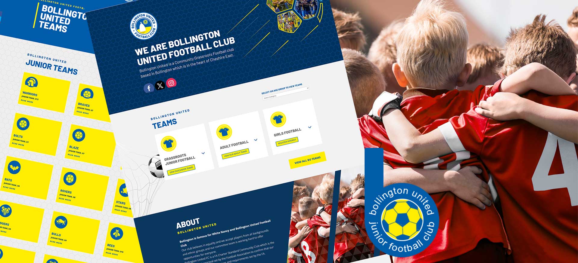 Bollington United Football Club Website Design